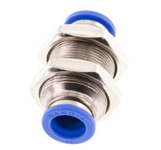 10mm Push-in Fitting Brass/PA 66 NBR Bulkhead