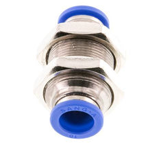10mm Push-in Fitting Brass/PA 66 NBR Bulkhead