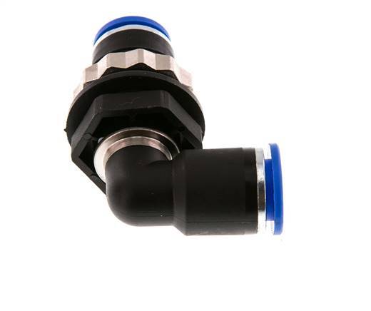 12mm 90deg Elbow Push-in Fitting PA 66 NBR Bulkhead