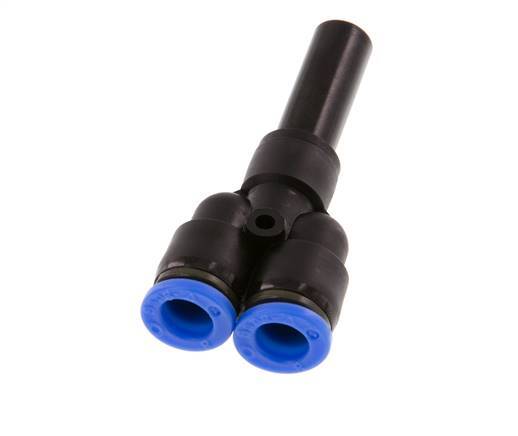 8mm x 10mm Y Push-in Fitting with Plug-in PA 66 NBR