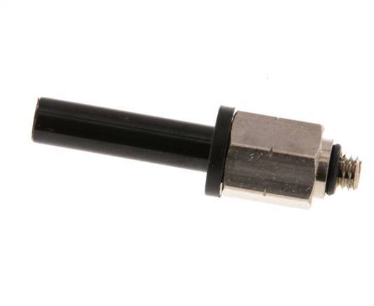 6mm x UNF 10-32 Plug-in Fitting Brass/PA 66 NBR [5 Pieces]