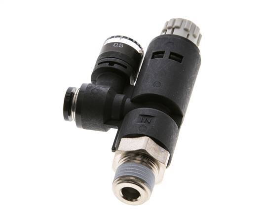 Pneumatic Pressure Regulator 6mm - R1/4'' with Pressure Gauge