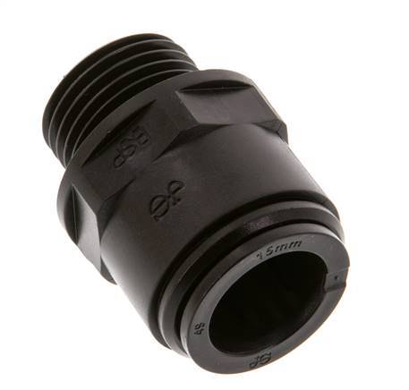 15mm x G1/2'' Push-in Fitting with Male Threads POM NBR