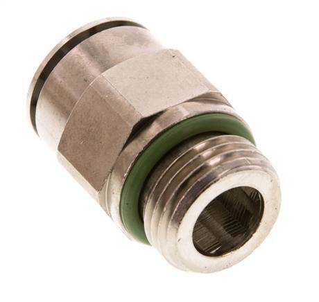 16mm x G1/2'' Push-in Fitting with Male Threads Brass FKM