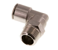 14mm x R1/2'' 90deg Elbow Push-in Fitting with Male Threads Brass NBR Rotatable