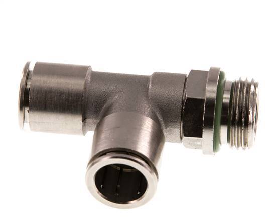 14mm x G1/2'' Right Angle Tee Push-in Fitting with Male Threads Brass FKM Rotatable