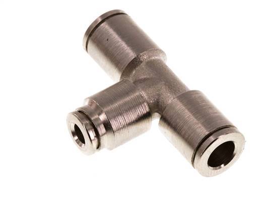 4mm x 6mm Tee Push-in Fitting Brass NBR
