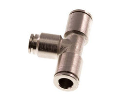 4mm x 6mm Tee Push-in Fitting Brass NBR