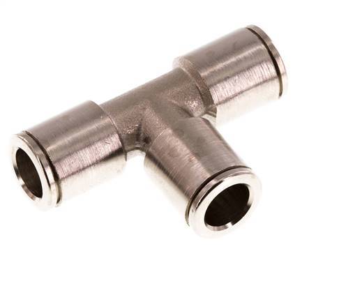 8mm Tee Push-in Fitting Brass NBR