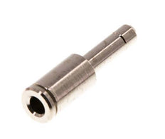 4mm x 5mm Push-in Fitting with Plug-in Brass NBR [2 Pieces]