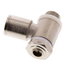 Flow Control Valve Meter-Out Elbow 8 mm - G1/8'' Brass Slotted Screw Banjo
