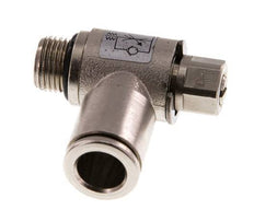 Flow Control Valve Meter-In Elbow 8 mm - G1/8'' Brass Slotted Screw