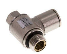 Flow Control Valve Meter-In Elbow 10 mm - G1/4'' Brass Slotted Screw