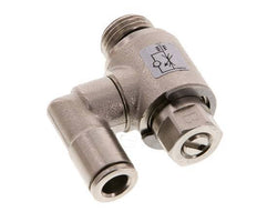 Flow Control Valve Meter-Out Rotatable 6 mm - G1/4'' Brass Slotted Screw