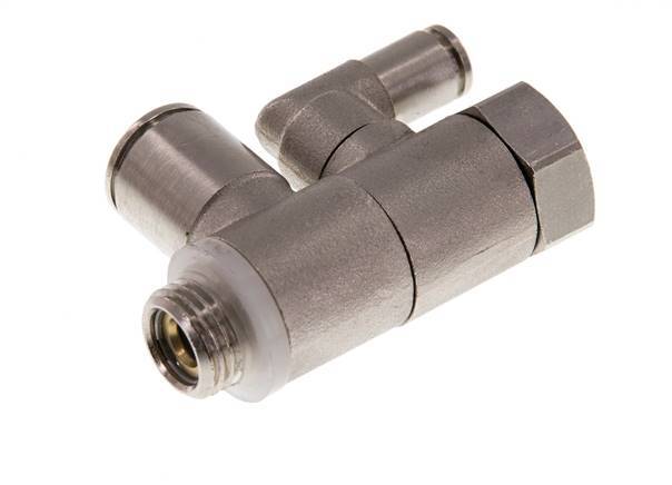 Pilot Operated Check Valve 10mm & G1/4'' Male Elbow Brass 0.5-10bar (7-145psi)