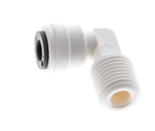 6mm x R1/4'' 90deg Elbow Push-in Fitting with Male Threads POM EPDM [5 Pieces]