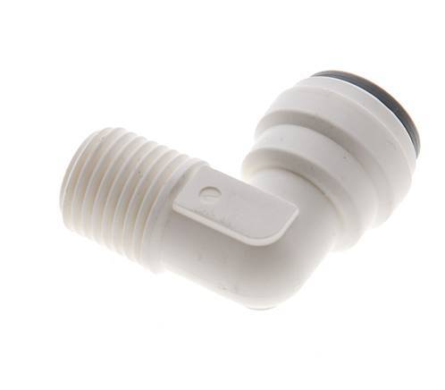 5/16'' x R1/4'' 90deg Elbow Push-in Fitting with Male Threads POM EPDM [5 Pieces]