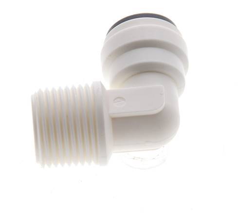 5/16'' x R3/8'' 90deg Elbow Push-in Fitting with Male Threads POM EPDM [5 Pieces]