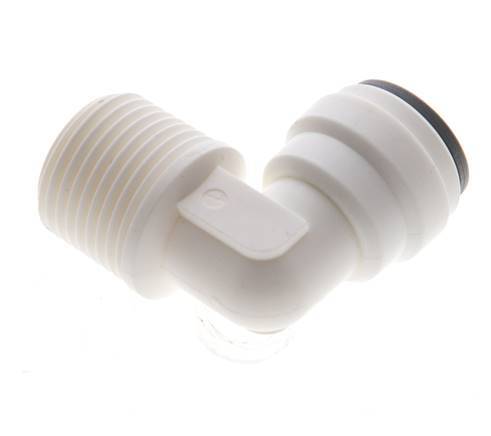 5/16'' x R3/8'' 90deg Elbow Push-in Fitting with Male Threads POM EPDM [5 Pieces]