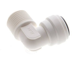 3/8'' x 3/8'' NPT 90deg Elbow Push-in Fitting with Male Threads POM EPDM [5 Pieces]