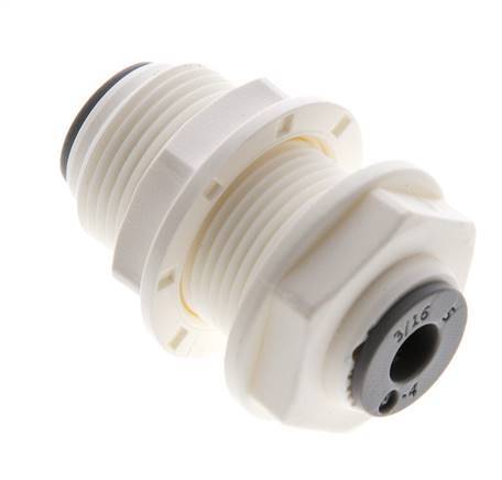3/16'' Push-in Fitting POM EPDM Bulkhead [2 Pieces]
