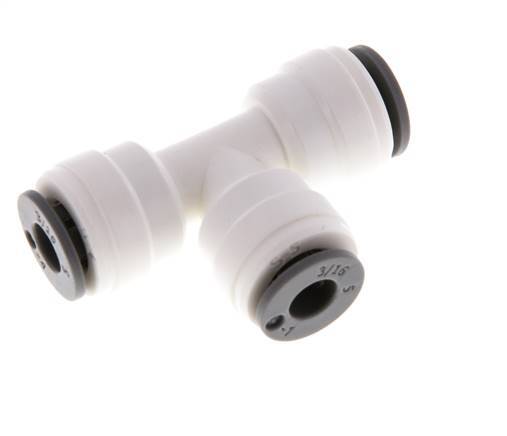 3/16'' Tee Push-in Fitting POM EPDM FDA [2 Pieces]