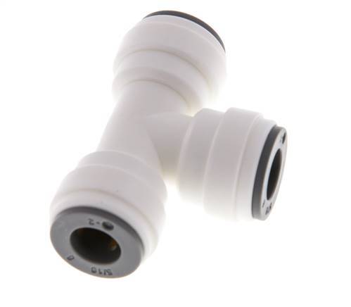 5/16'' Tee Push-in Fitting POM EPDM FDA [2 Pieces]