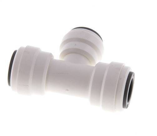 3/8'' x 5/16'' Tee Push-in Fitting POM EPDM FDA [2 Pieces]