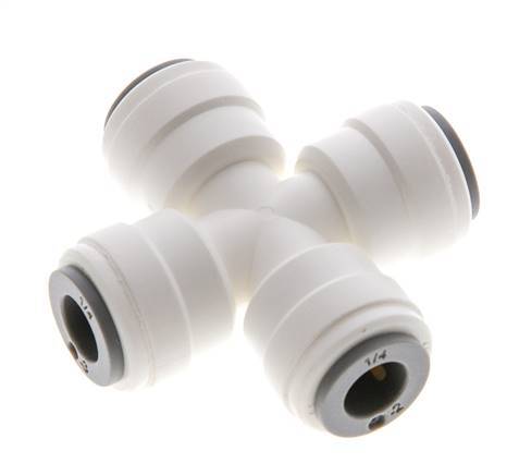 1/4'' Cross Push-in Fitting POM EPDM FDA [2 Pieces]