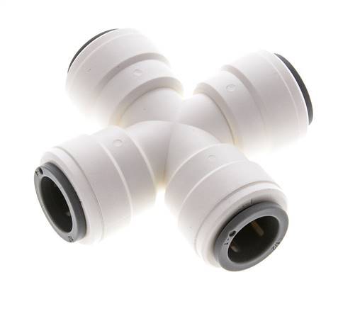 1/2'' Cross Push-in Fitting POM EPDM FDA [2 Pieces]