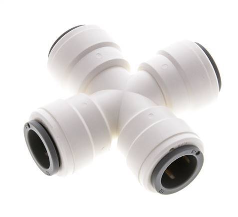 1/2'' Cross Push-in Fitting POM EPDM FDA [2 Pieces]