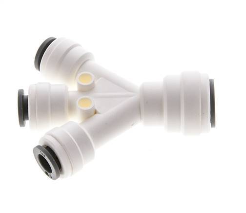 1/4'' x 6.8mm Plug-in Fitting with Hose Pillar POM EPDM [10 Pieces]