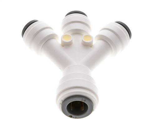 1/4'' x 6.8mm Plug-in Fitting with Hose Pillar POM EPDM [10 Pieces]