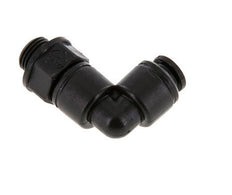 5mm x G1/8'' 90deg Elbow Push-in Fitting with Male Threads POM NBR Rotatable [2 Pieces]
