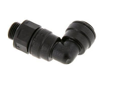 6mm x G1/8'' 90deg Elbow Push-in Fitting with Male Threads POM NBR Rotatable [2 Pieces]