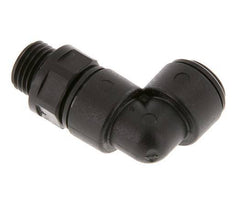 8mm x G1/4'' 90deg Elbow Push-in Fitting with Male Threads POM NBR Rotatable [2 Pieces]