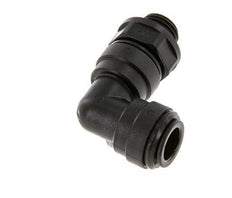 10mm x G1/4'' 90deg Elbow Push-in Fitting with Male Threads POM NBR Rotatable