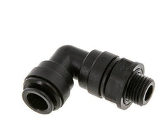 10mm x G1/4'' 90deg Elbow Push-in Fitting with Male Threads POM NBR Rotatable