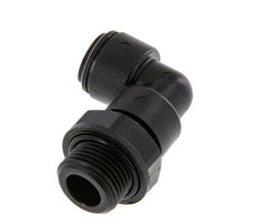 8mm x G3/8'' 90deg Elbow Push-in Fitting with Male Threads POM NBR Rotatable [2 Pieces]