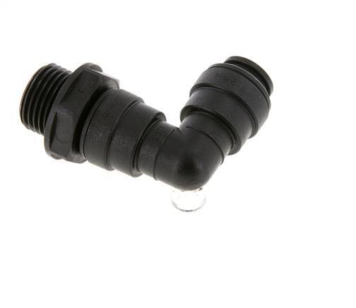 12mm x G1/2'' 90deg Elbow Push-in Fitting with Male Threads POM NBR Rotatable