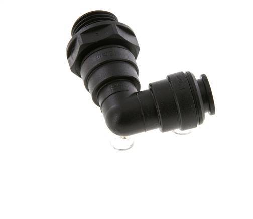 12mm x G1/2'' 90deg Elbow Push-in Fitting with Male Threads POM NBR Rotatable