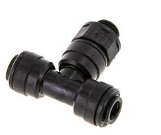6mm x G1/8'' Inline Tee Push-in Fitting with Male Threads POM NBR FDA Rotatable [2 Pieces]