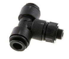8mm x G1/8'' Inline Tee Push-in Fitting with Male Threads POM NBR FDA Rotatable