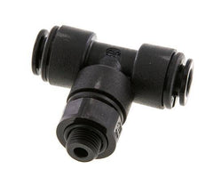 8mm x G1/8'' Inline Tee Push-in Fitting with Male Threads POM NBR FDA Rotatable