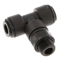 8mm x G1/4'' Inline Tee Push-in Fitting with Male Threads POM NBR FDA Rotatable