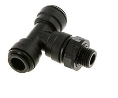 10mm x G1/4'' Inline Tee Push-in Fitting with Male Threads POM NBR FDA Rotatable