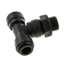 10mm x G3/8'' Inline Tee Push-in Fitting with Male Threads POM NBR FDA Rotatable