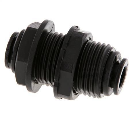 8mm Push-in Fitting POM NBR Bulkhead [2 Pieces]