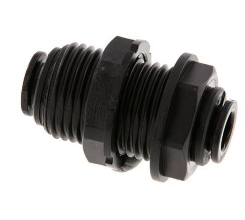 8mm Push-in Fitting POM NBR Bulkhead [2 Pieces]