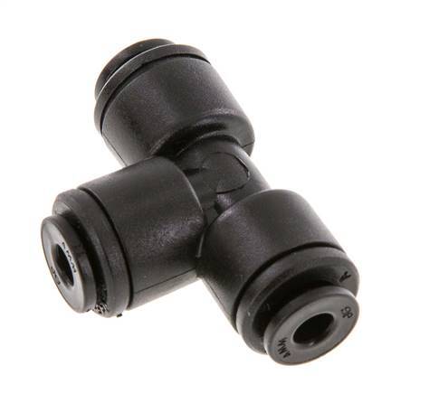 4mm Tee Push-in Fitting POM NBR FDA [2 Pieces]